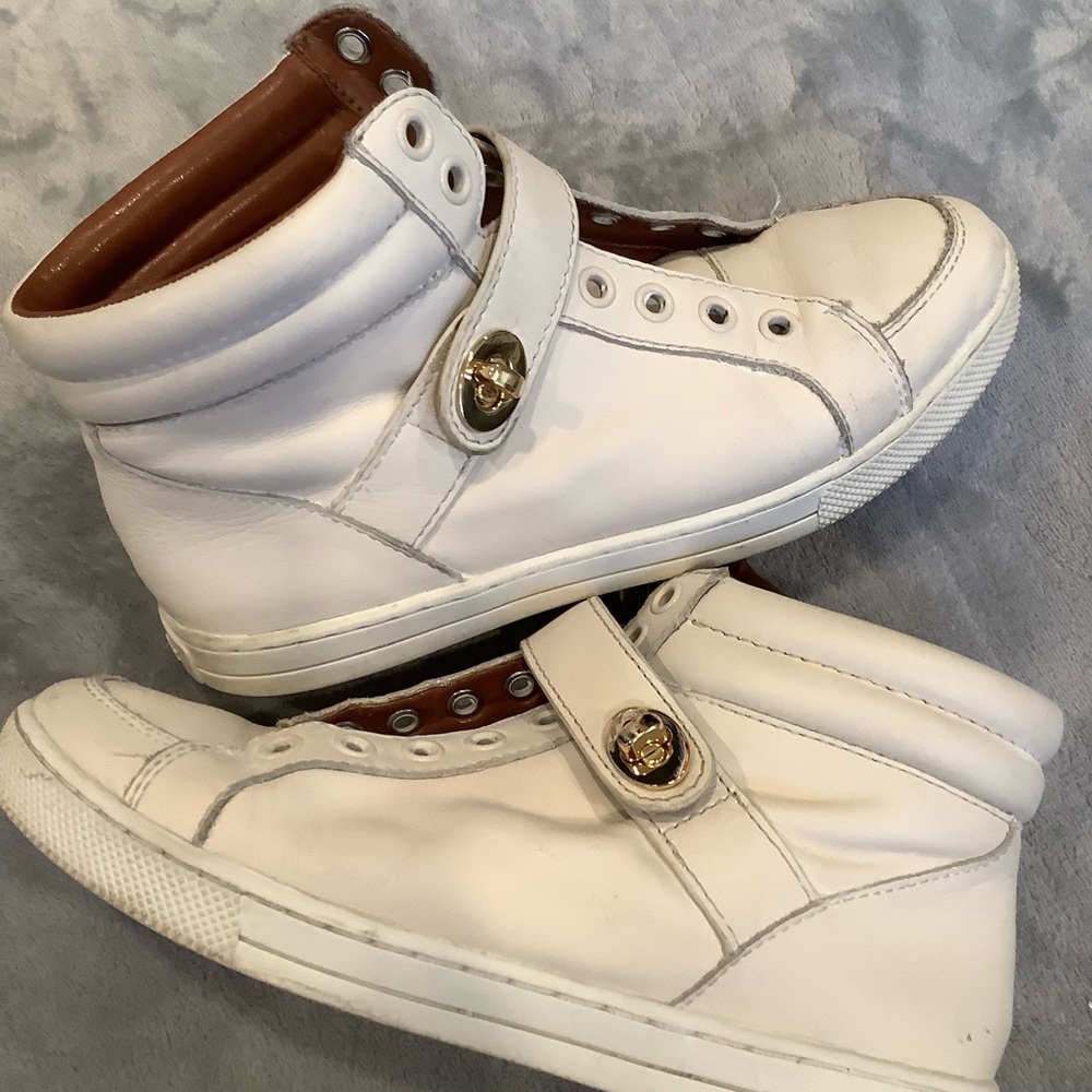 Coach leather sneaker shoes